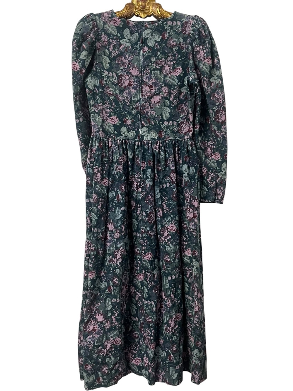 Vintage Laura Ashley Floral Cotton Midi Dress – Size 8 – Made in Great Britain - Picture 9 of 13